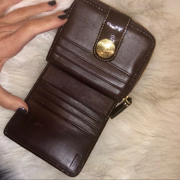 COACH Monogram Brown Leather Wallet, NWOT - Picture 4 of 6